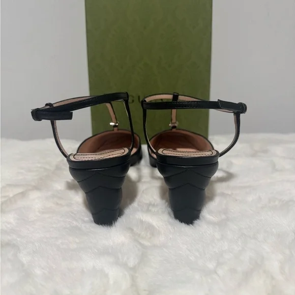 Gucci Black Leather Heels - Picture 4 of 7